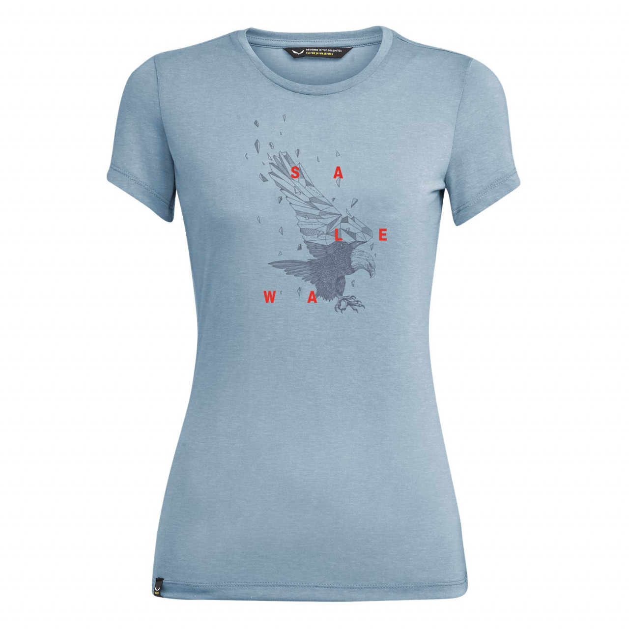 Salewa Eagle Figure Dri-Release® Bayan T-Shirts Gri/Mavi Türkiye 453610PKC